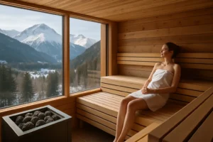 Privatsauna im Chalet: Alpenhotel so findest du’s