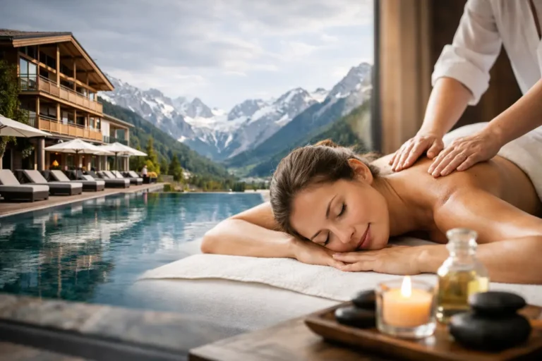 Alpines Resort mit Massage Angebot wählen