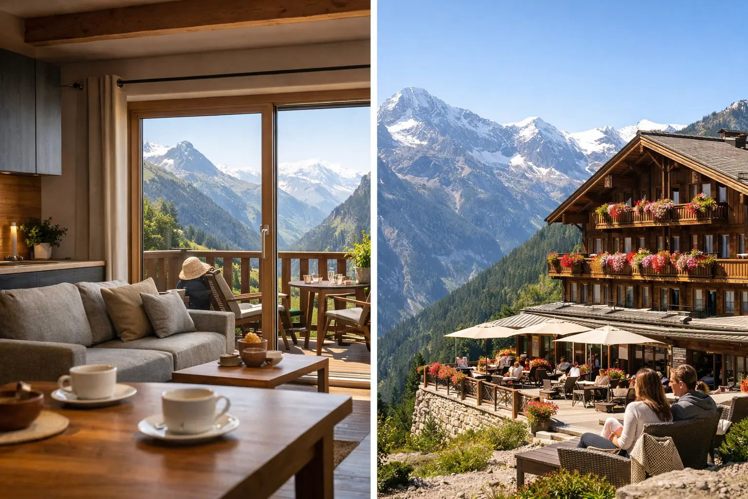 Ferienwohnung oder Berghotel in den Alpen?