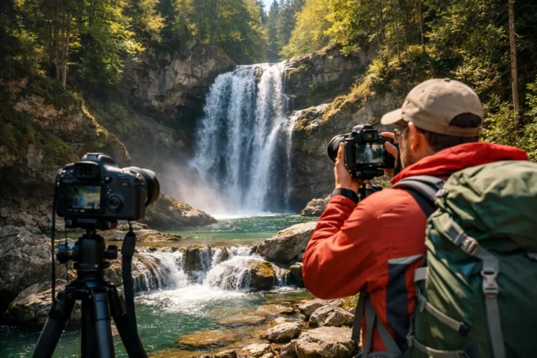 Allgäu Wasserfälle Wanderung mit Fotopunkten