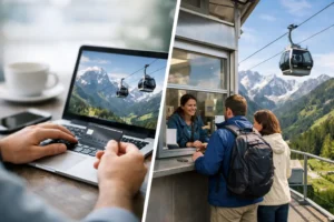 Alpen Seilbahn Tickets online oder vor Ort?