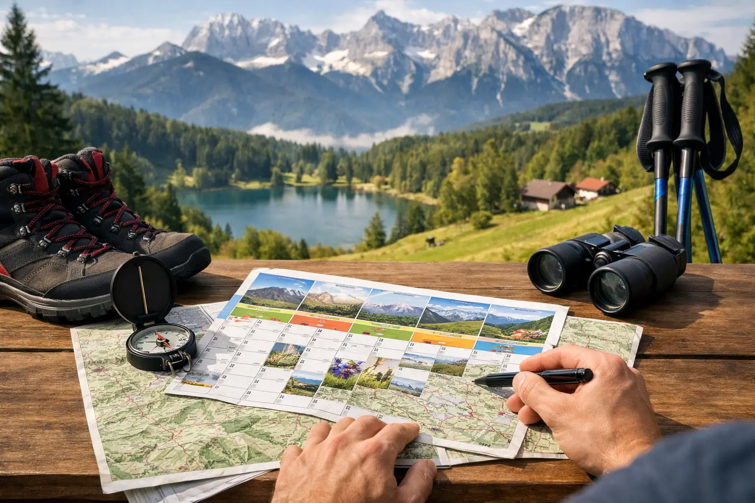 Bayerns Bergtouren nach Monaten planen