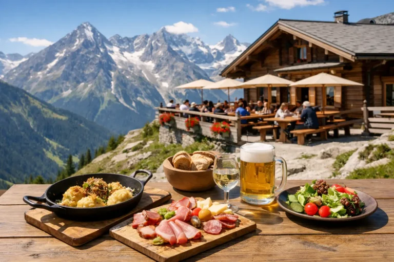Beste Bergrestaurants Alpen mit regionaler Küche