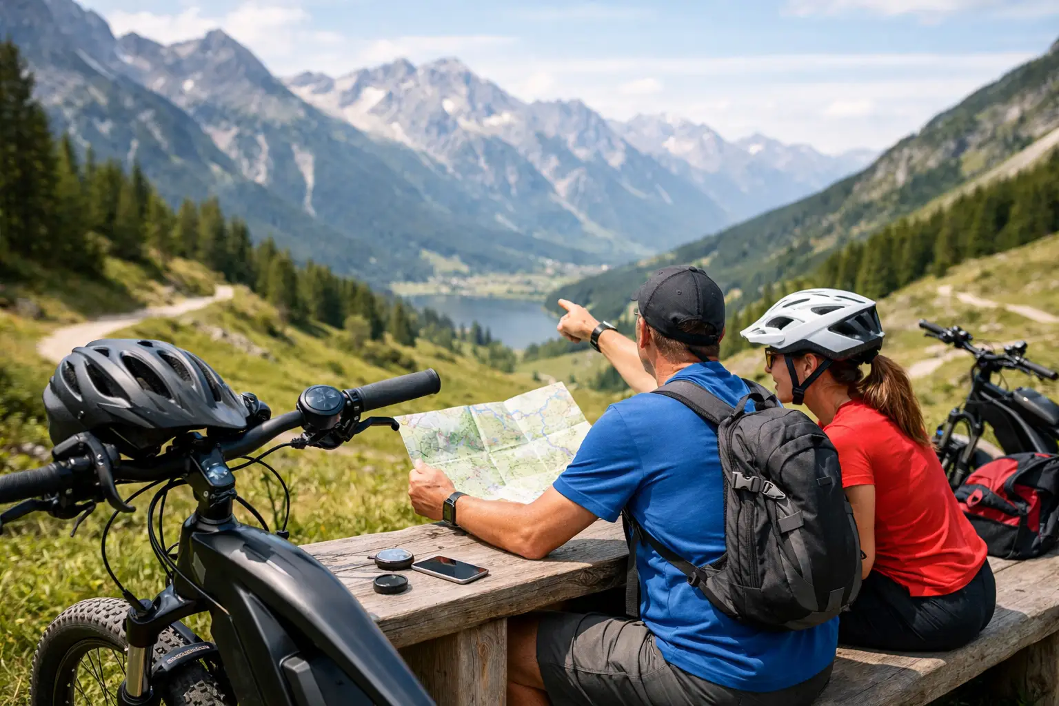 E-Bike-Touren in den Alpen für Einsteiger planen