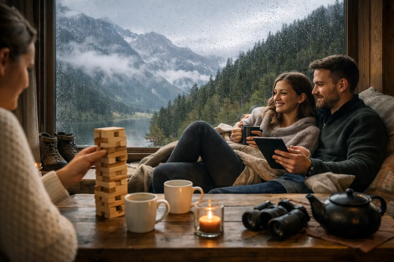 Regenwetter-Aktivitäten in den Alpen