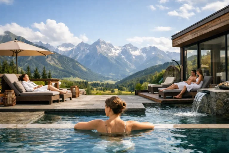 Alpiner Day Spa Tagesausflug mit Bergblick